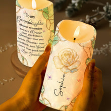 Load image into Gallery viewer, Personalized LED Candle Custom Name Gift for Granddaughter
