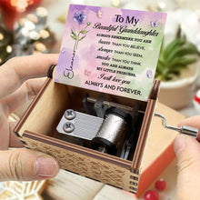 Load image into Gallery viewer, Personalized Wooden Music Box Custom Butterfly Design Gift for Granddaughter
