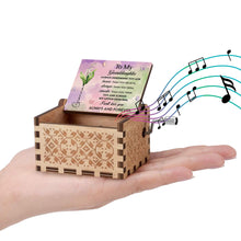 Load image into Gallery viewer, Personalized Wooden Music Box Custom Butterfly Design Gift for Granddaughter
