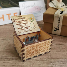 Load image into Gallery viewer, Personalized Wooden Music Box Custom Birth Month Flower Gift for Granddaughter
