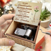 Load image into Gallery viewer, Personalized Music Box Custom Birth Month Flower Gift for Granddaughter
