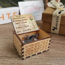 Load image into Gallery viewer, Personalized Music Box Custom Birth Month Flower Gift for Granddaughter
