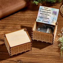 Load image into Gallery viewer, Personalized Wooden Music Box Custom Name Gift for Granddaughter
