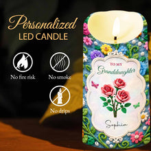 Load image into Gallery viewer, Personalized LED Candle Custom Name Gift for Granddaughter

