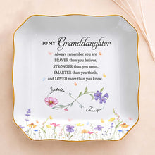 Load image into Gallery viewer, Personalized Jewelry Dish Custom Name Gift for Granddaughter
