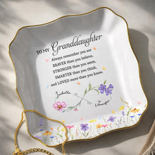 Load image into Gallery viewer, Personalized Jewelry Dish Custom Name Gift for Granddaughter
