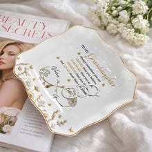 Load image into Gallery viewer, Personalized Lace Jewelry Dish Custom Name Gift for Granddaughter
