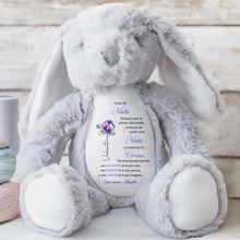 Load image into Gallery viewer, Personalized Stuffed Bunny Custom Name Gift for Granddaughter
