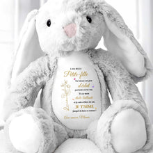 Load image into Gallery viewer, Personalized Stuffed Bunny Custom Name Gift for Granddaughter
