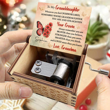Load image into Gallery viewer, Personalized Wooden Music Box Custom Gift for Granddaughter
