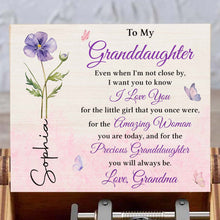 Load image into Gallery viewer, Personalized Wooden Music Box Custom Tune for Granddaughter Gift
