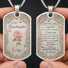 Load image into Gallery viewer, Personalized Custom Dog Tag Necklace for Granddaughter - Graduation Gift

