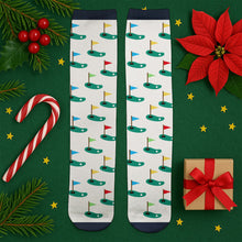 Load image into Gallery viewer, Personalized Golf Socks Custom Name Gift for Dad or Golfer
