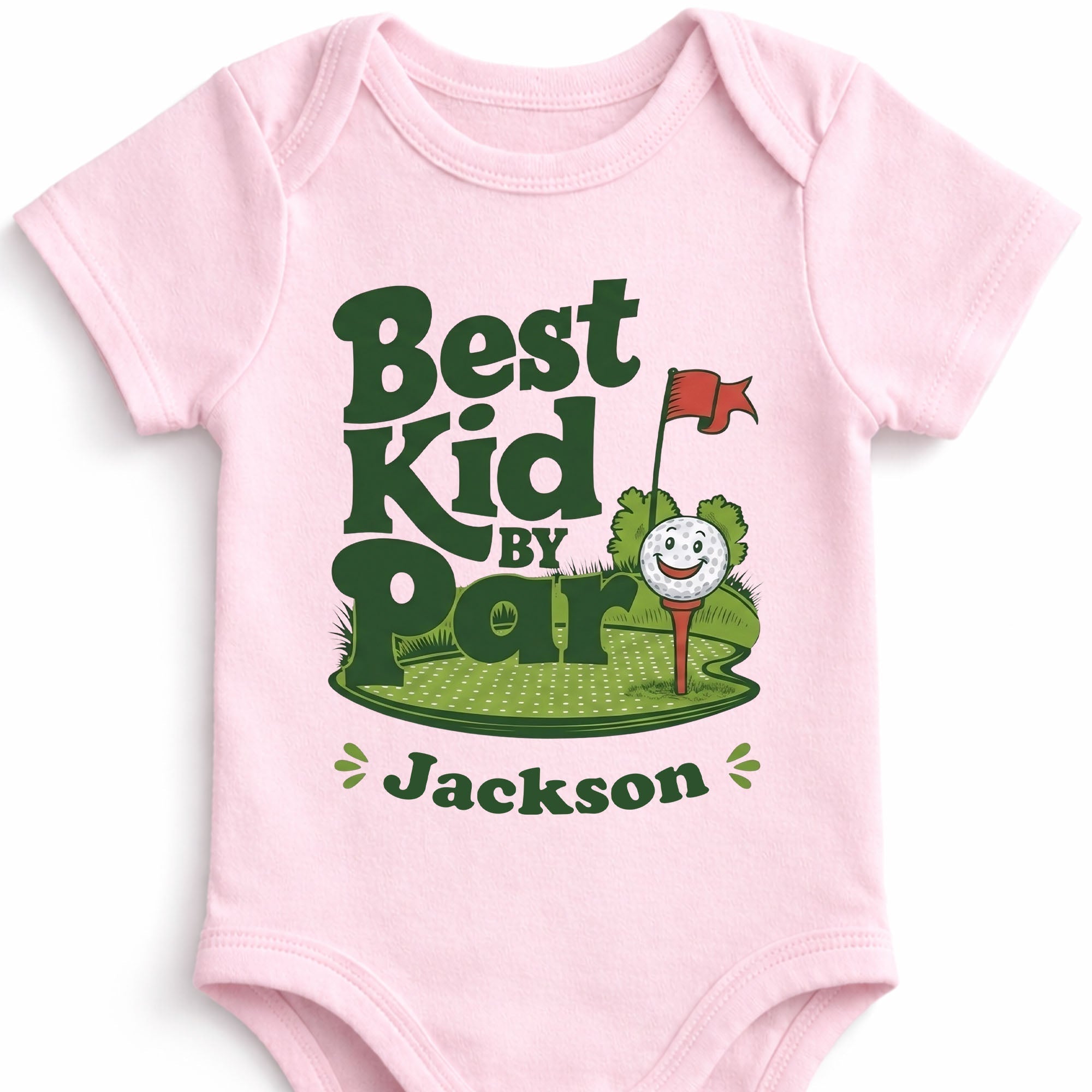 Personalized Custom Baby Onesie Best Kid By Par Gift for Golf Lovers