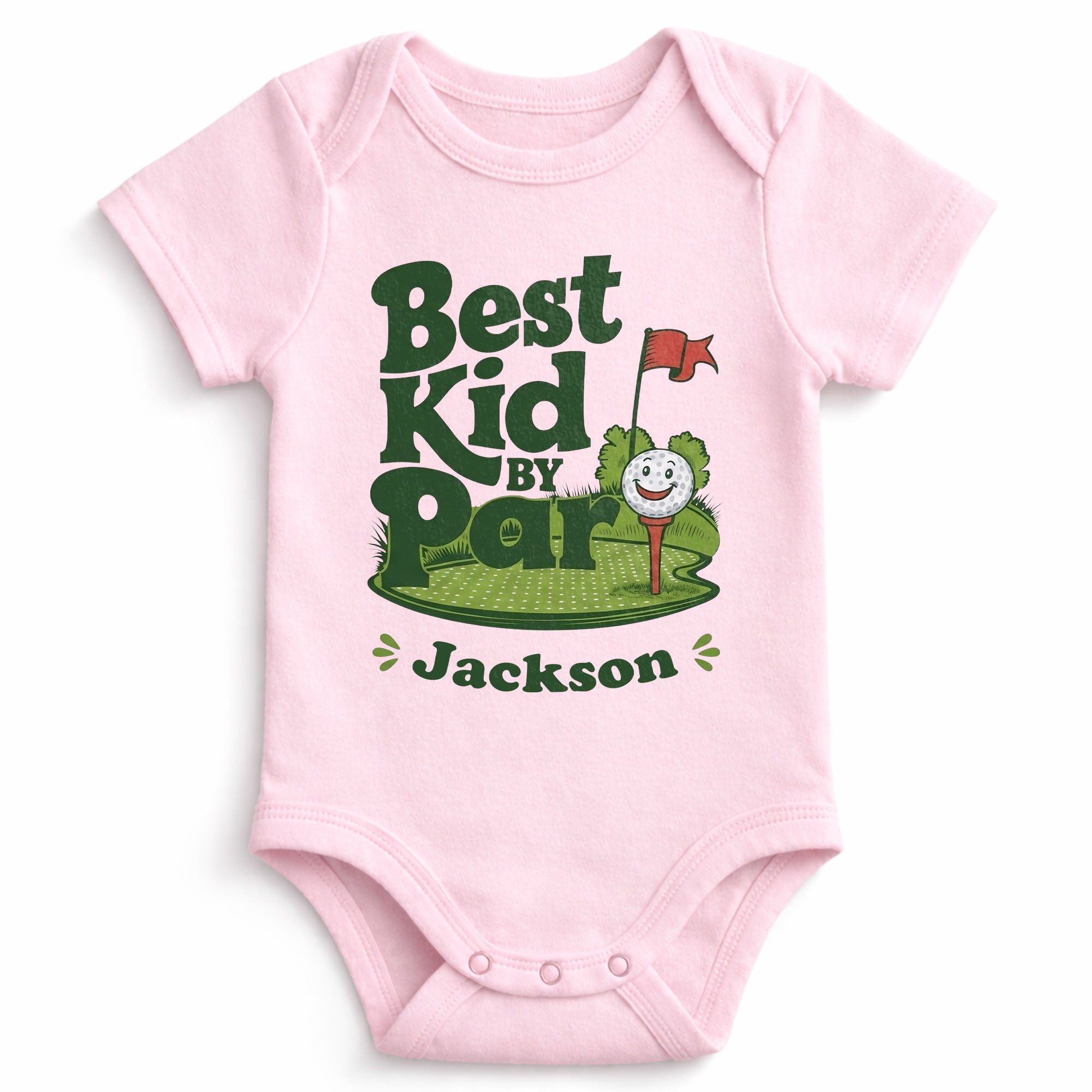 Personalized Custom Baby Onesie Best Kid By Par Gift for Golf Lovers