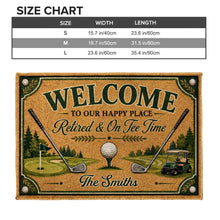 Load image into Gallery viewer, Personalized Golf Doormat Custom Family Name Gift for Him
