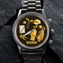 Load image into Gallery viewer, Personalized Custom Men's Watch for Golf Lovers | Golf Gift
