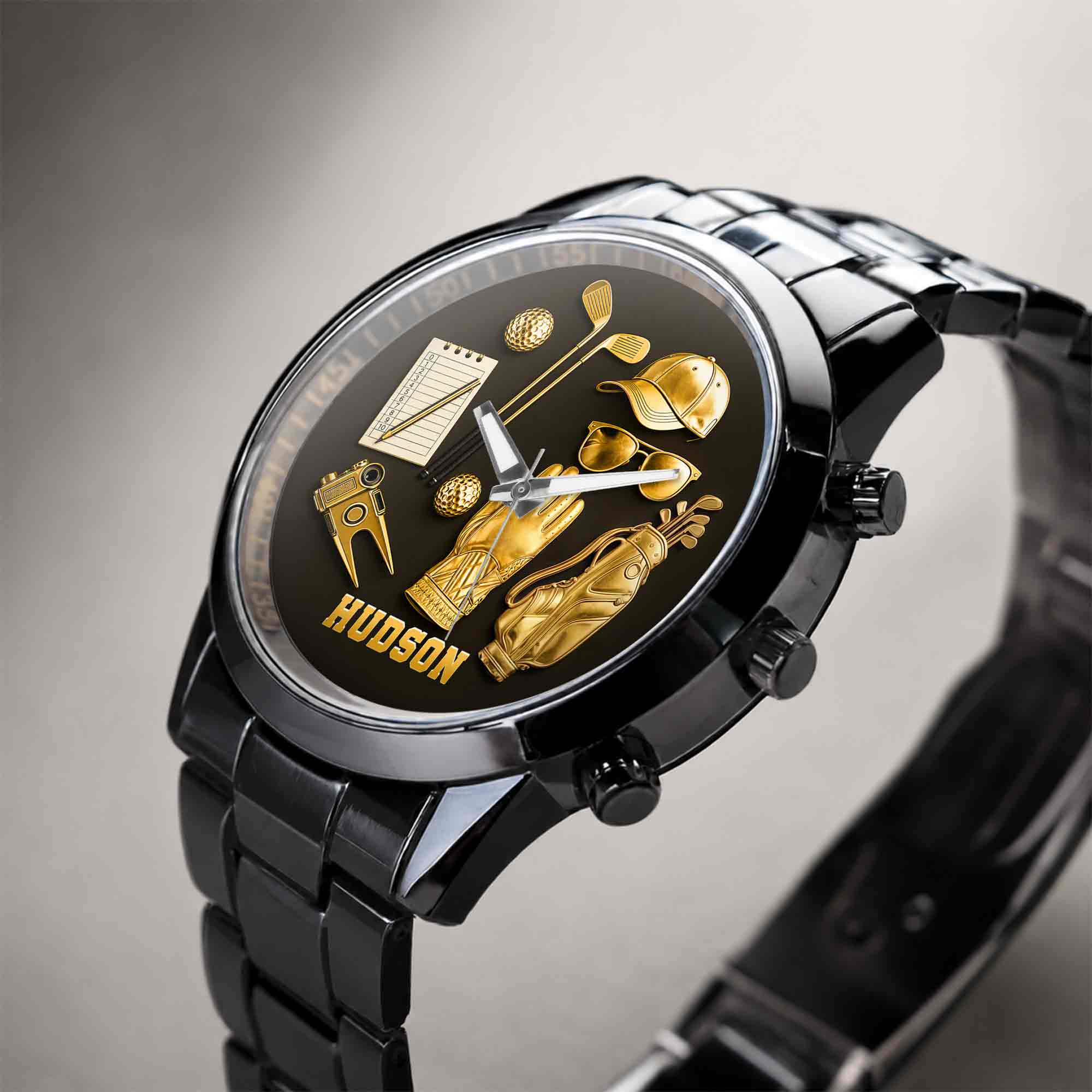 Personalized Custom Men's Watch for Golf Lovers | Golf Gift