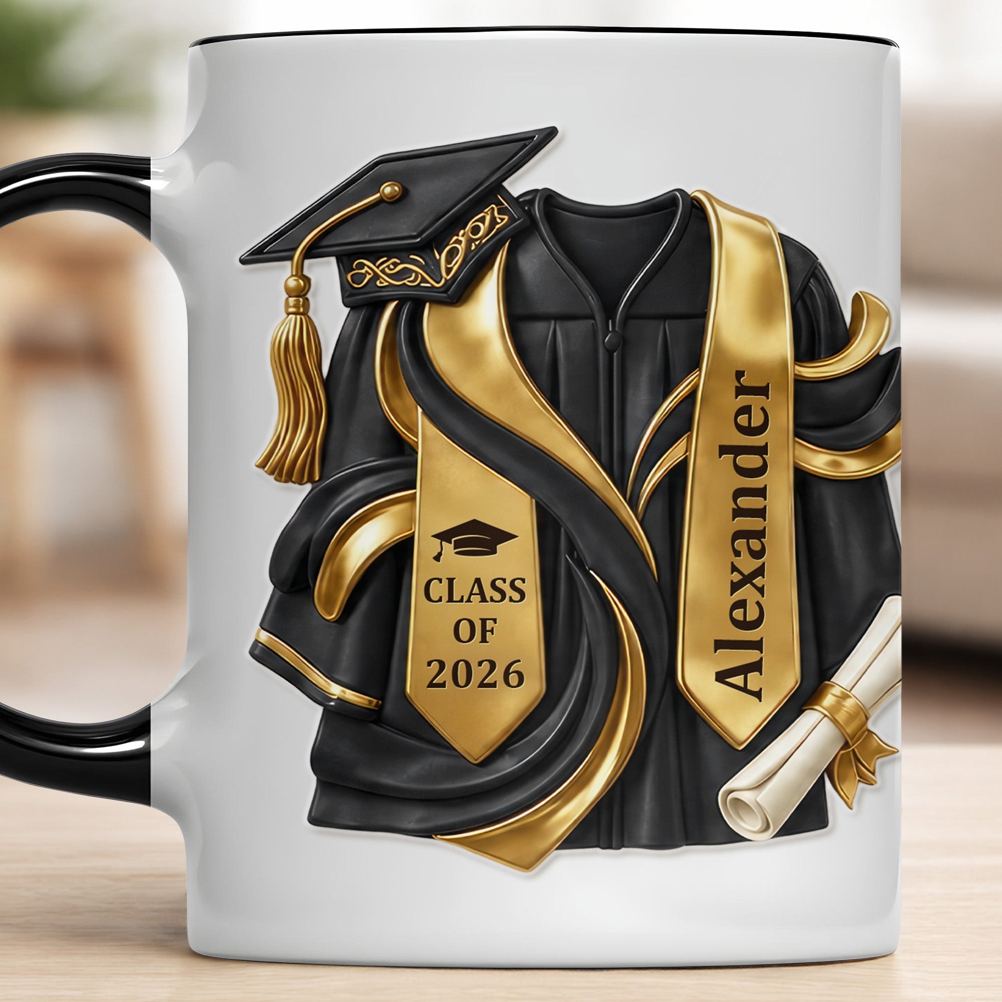 Personalized Custom Graduation Accent Mug Gift for Graduates