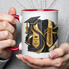 Load image into Gallery viewer, Personalized Custom Graduation Accent Mug Gift for Graduates

