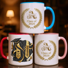Load image into Gallery viewer, Personalized Custom Graduation Accent Mug Gift for Graduates
