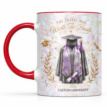 Load image into Gallery viewer, Personalized Graduation Accent Mug Custom Name Gift for Graduate
