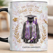Load image into Gallery viewer, Personalized Graduation Accent Mug Custom Name Gift for Graduate
