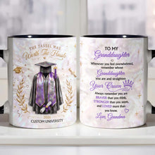 Load image into Gallery viewer, Personalized Graduation Accent Mug Custom Name Gift for Graduate
