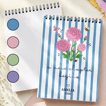 Load image into Gallery viewer, Personalized Birth Month Flowers Sketch Book Custom Art Gift for Graduates
