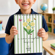 Load image into Gallery viewer, Personalized Birth Month Flowers Sketch Book Custom Art Gift for Graduates
