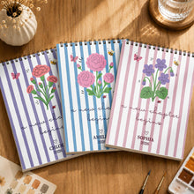 Load image into Gallery viewer, Personalized Birth Month Flowers Sketch Book Custom Art Gift for Graduates
