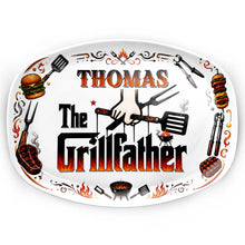 Load image into Gallery viewer, Personalized Custom Plate Gift for Dad BBQ Enthusiast
