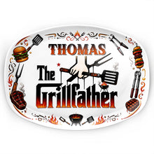 Load image into Gallery viewer, Personalized Custom Plate Gift for Dad BBQ Enthusiast
