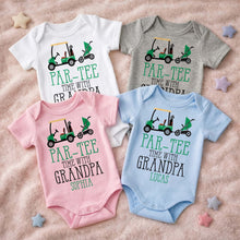 Load image into Gallery viewer, Personalized Golf Cart Baby Onesie Custom Gift for Grandpa
