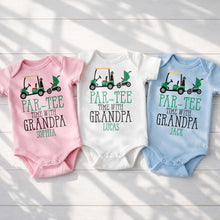 Load image into Gallery viewer, Personalized Golf Cart Baby Onesie Custom Gift for Grandpa

