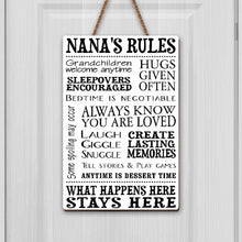 Load image into Gallery viewer, Personalized Wood Sign Custom Shape for Grandma Family Decor
