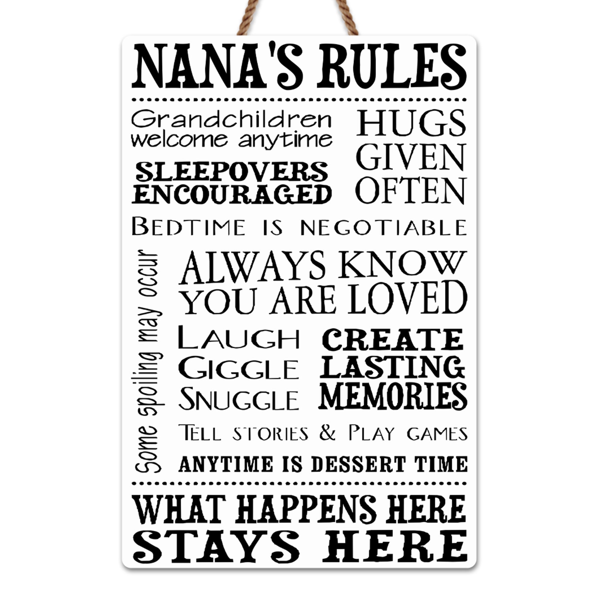 Personalized Wood Sign Custom Shape for Grandma Family Decor