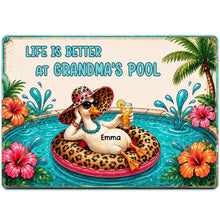 Load image into Gallery viewer, Personalized Metal Sign Gift for Grandma with Duck &amp; Flowers
