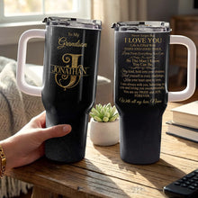 Load image into Gallery viewer, Personalized 40oz Insulated Tumbler Custom Name Gift for Grandson
