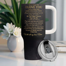Load image into Gallery viewer, Personalized 40oz Insulated Tumbler Custom Name Gift for Grandson
