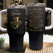 Load image into Gallery viewer, Personalized 40oz Insulated Tumbler Custom Name Gift for Grandson
