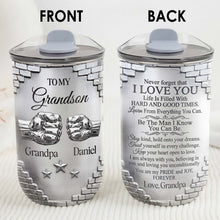 Load image into Gallery viewer, Personalized 10oz Tumbler Gift for Grandson Fist Bump Brick Wall
