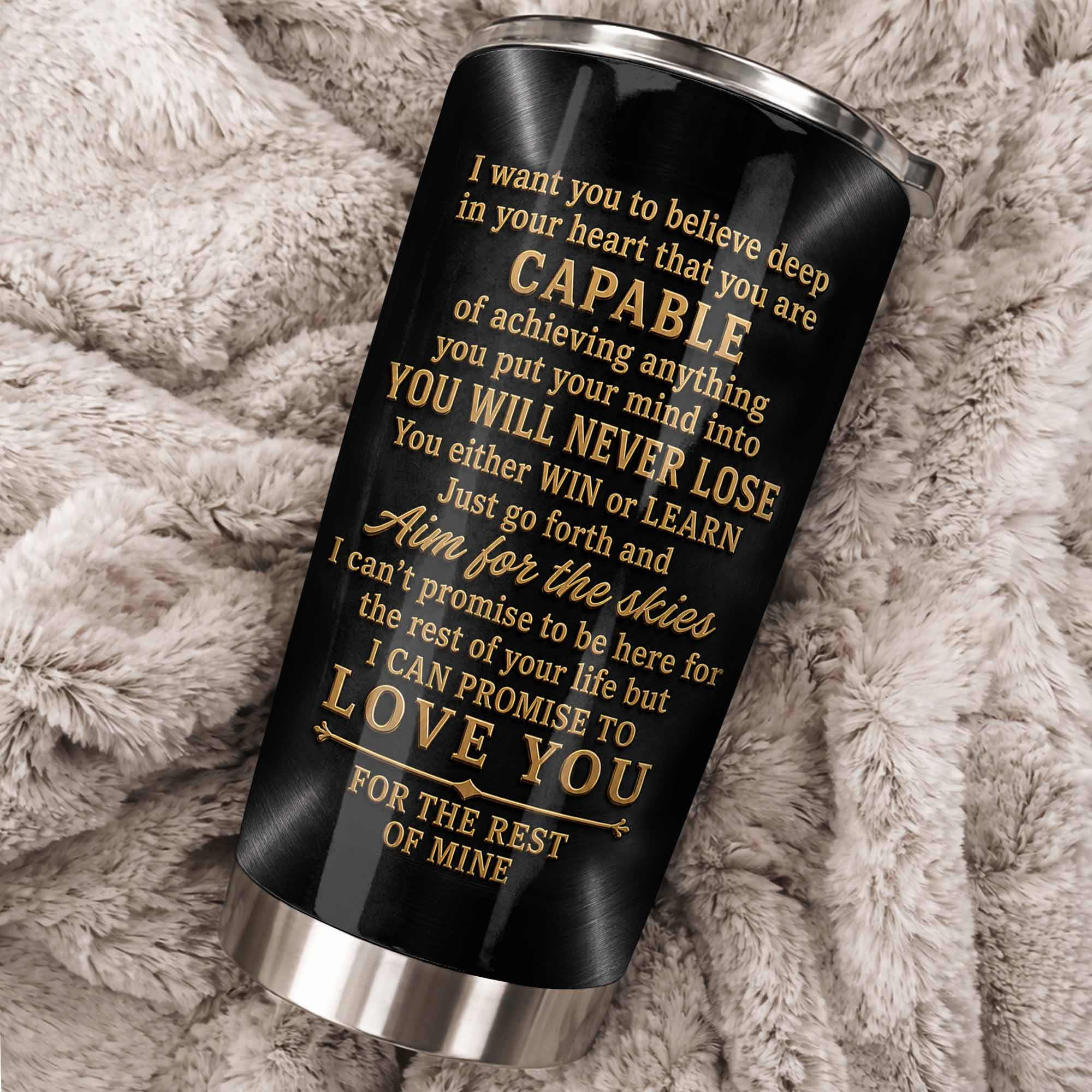 Personalized Stainless Steel Tumbler 20oz Custom Name Gift for Grandson