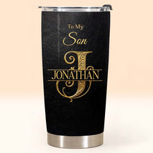 Load image into Gallery viewer, Personalized Stainless Steel Tumbler Custom Name Gift for Son
