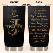 Load image into Gallery viewer, Personalized Stainless Steel Tumbler Custom Name Gift for Son
