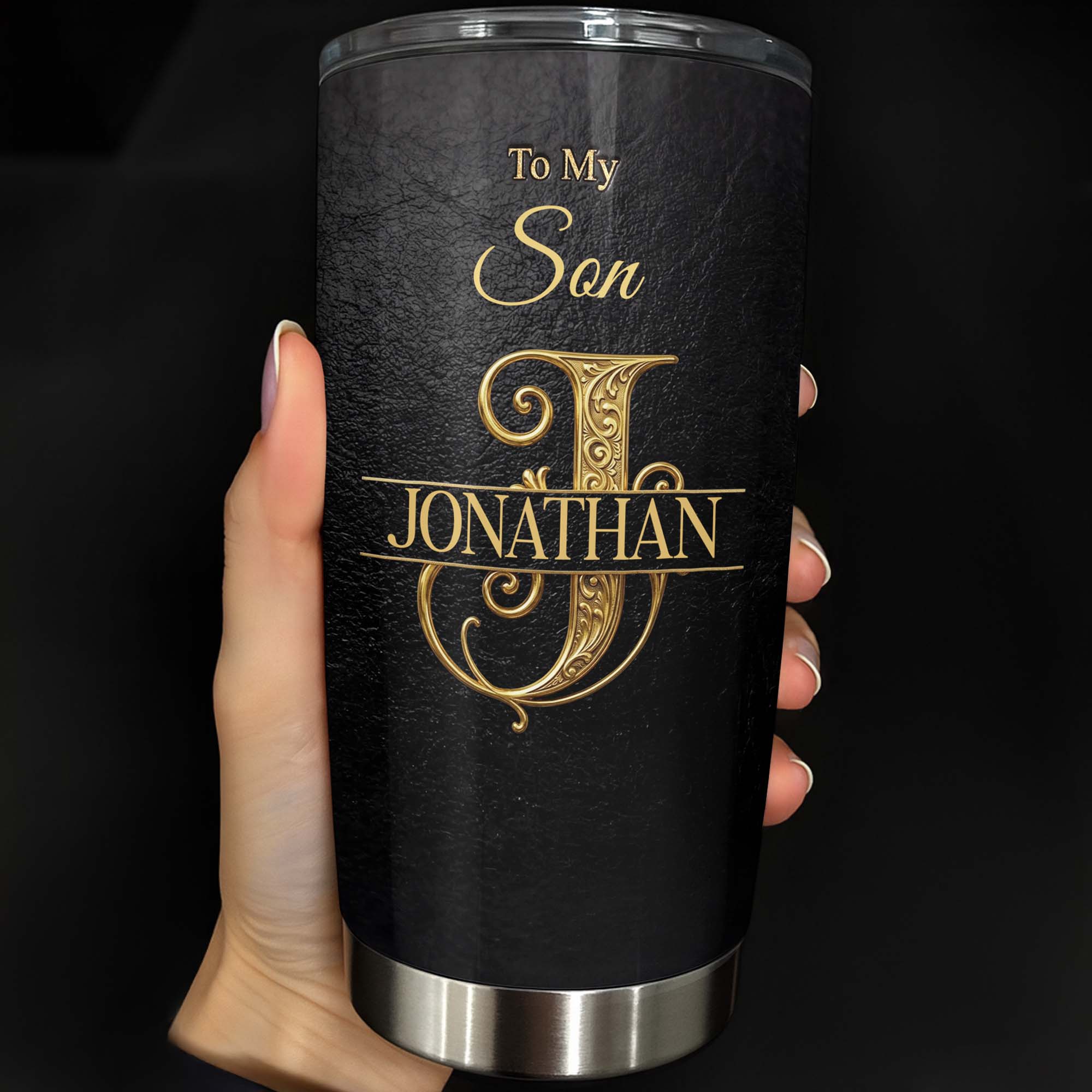 Personalized Stainless Steel Tumbler Custom Name Gift for Son