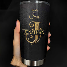 Load image into Gallery viewer, Personalized Stainless Steel Tumbler Custom Name Gift for Son
