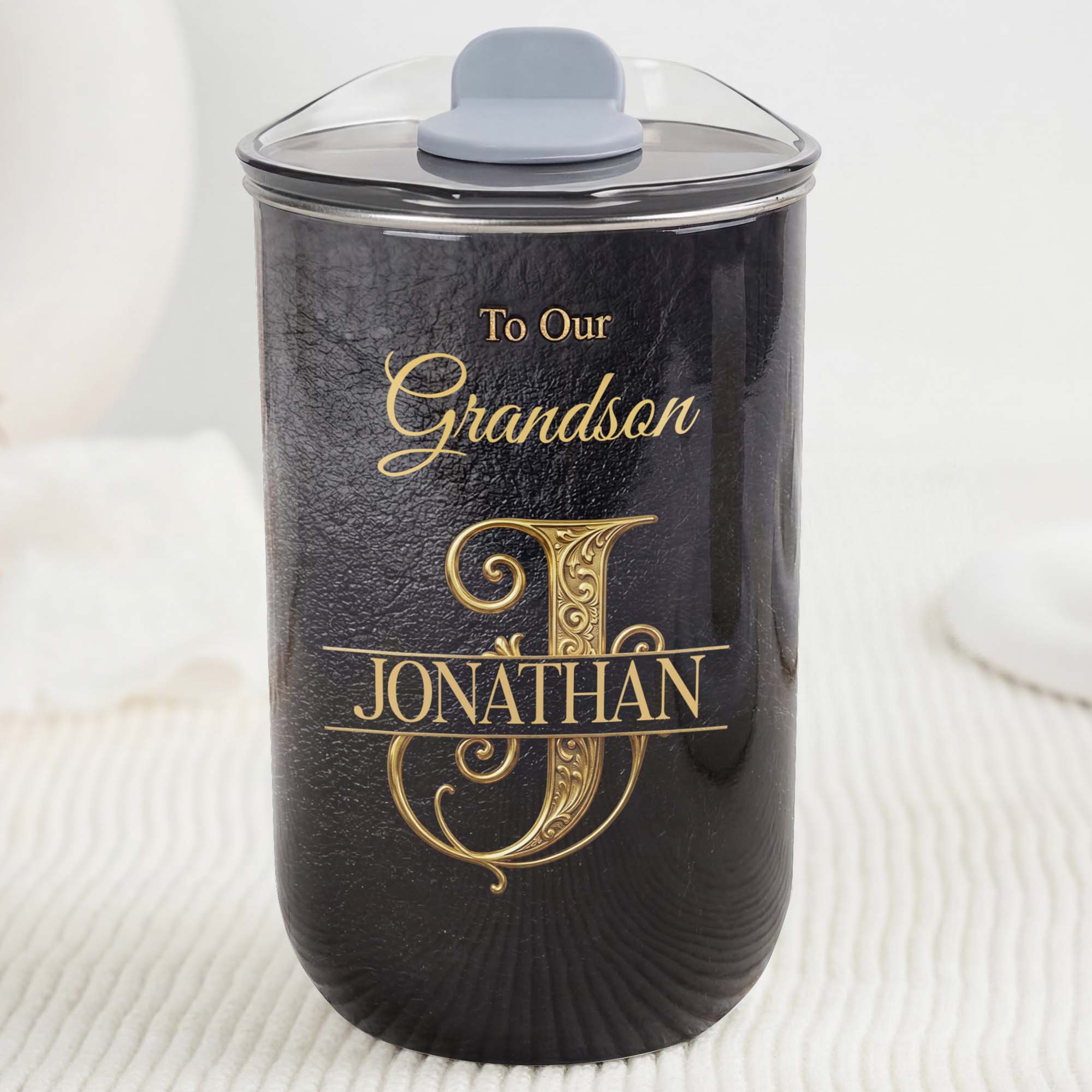 Personalized Monogram Initial 10oz Tumbler for Grandson