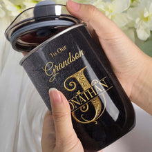 Load image into Gallery viewer, Personalized Monogram Initial 10oz Tumbler for Grandson

