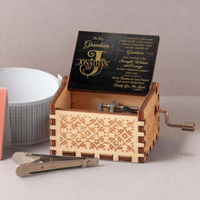 Load image into Gallery viewer, Personalized Wooden Music Box Custom Name Grandson Gift for Birthday
